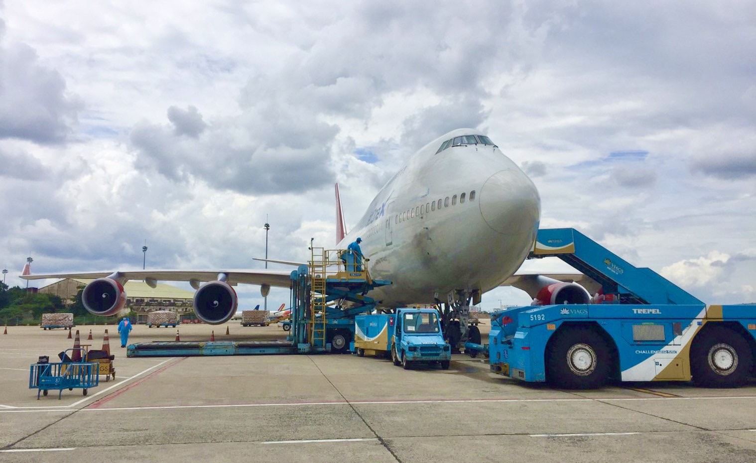 VIAGS TSN phục vụ thành công chuyến bay chở hàng trên cabin bằng tàu B747-400 – Spirit Vietnam Airlines