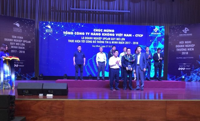 VNA được vinh danh tại Hội nghị Doanh nghiệp thường niên 2018