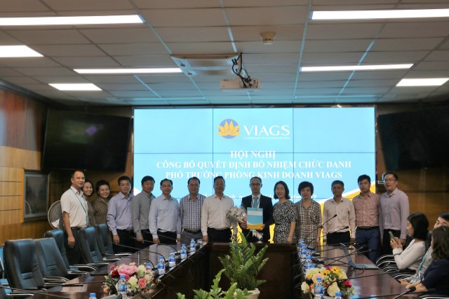 VIAGS bổ nhiệm Phó Trưởng phòng kinh doanh
