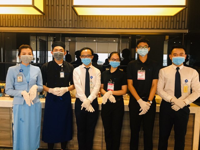 [nCoV] Các Phòng Khách Bông Sen nỗ lực trong phục vụ hành khách và phòng ngừa virus