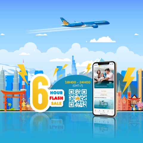 Nhận ngay mã giảm giá đặc biệt khi mua vé qua App Vietnam Airlines