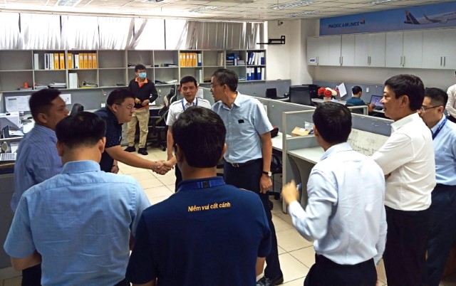 Đoàn công tác Đảng ủy TCT đến thăm và làm việc tại Pacific Airlines