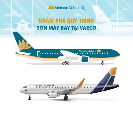 [Infographic] Khám phá quy trình sơn máy bay tại VAECO