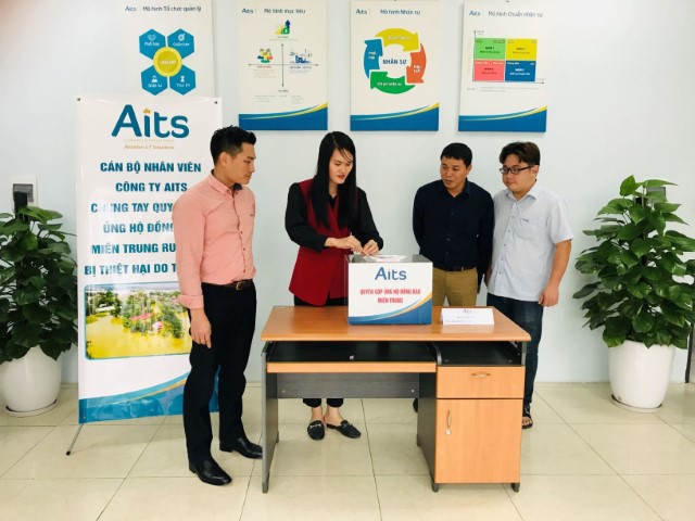 Những tấm lòng của AITS hướng về Miền Trung