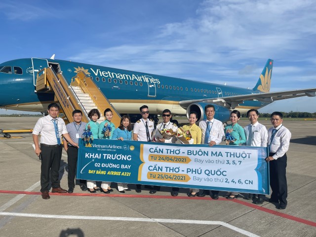 Chi nhánh Cần Thơ phục vụ trở lại các chuyến bay kết nối với BMV và PQC