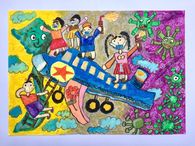 [Em vẽ tranh] “Vùng xanh” an toàn