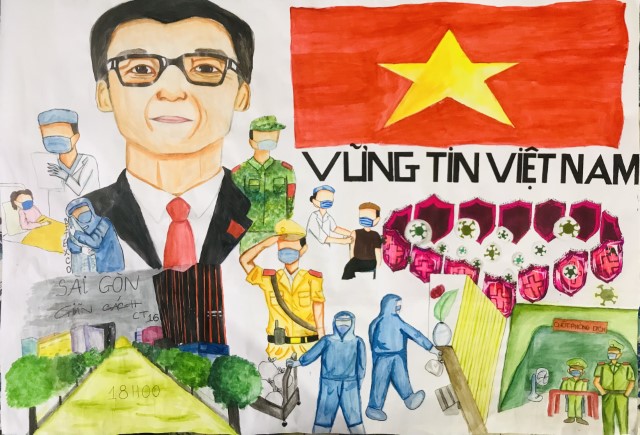 [Em vẽ tranh] Vững tin Việt Nam