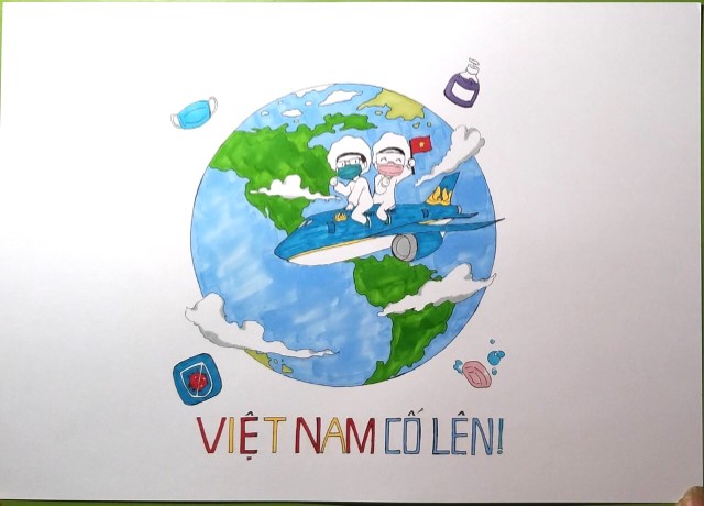 Công bố kết quả cuộc thi vẽ tranh “Cùng Vietnam Airlines chống dịch Covid-19”