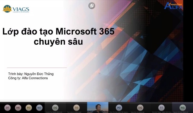 Khóa đào tạo “Microsoft Office 365 chuyên sâu” cho đội ngũ quản lý và chuyên viên VIAGS