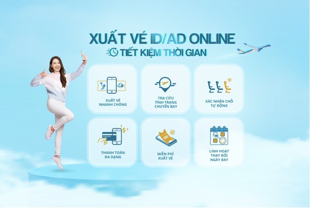 Idad online: Chủ động xuất vé cho cả hành trình quốc tế
