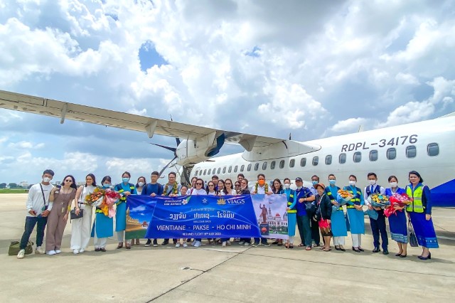 Lao Airlines khai thác trở lại chuyến bay thường lệ chặng Hồ Chí Minh – Pakse – Viêng Chăn