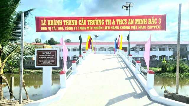 Skypec tài trợ xây cầu tại huyện U Minh Thượng – Kiên Giang