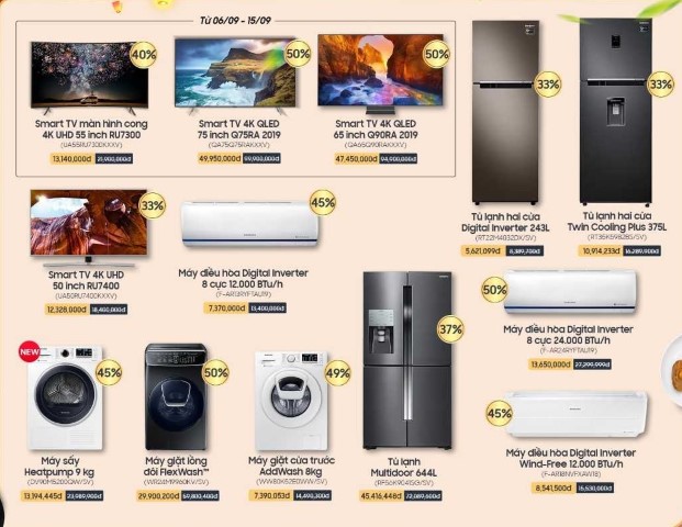 (HOT) Samsung giảm giá lên đến 50% cho CBNV VNA trong tháng 9