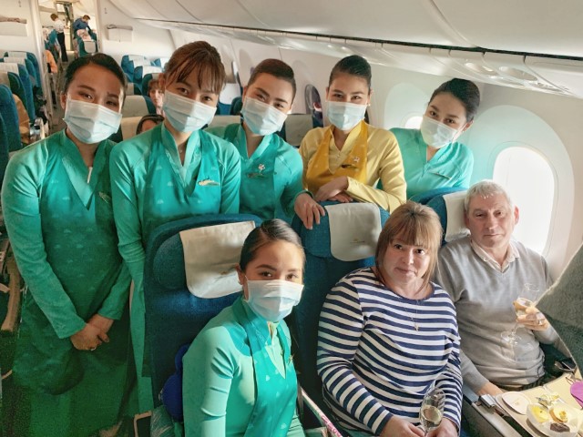 Cozy In-flight Birthday Party Amid COVID-19 Epidemic