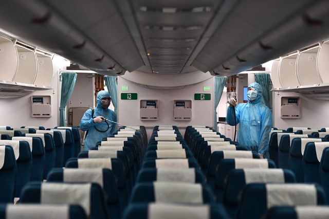 Vietnam Airlines is the only airline in Vietnam to conduct disinfectant spraying on its entire fleet