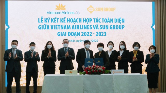 VNA và Sun Group mở rộng hợp tác chiến lược giai đoạn 2022-2023