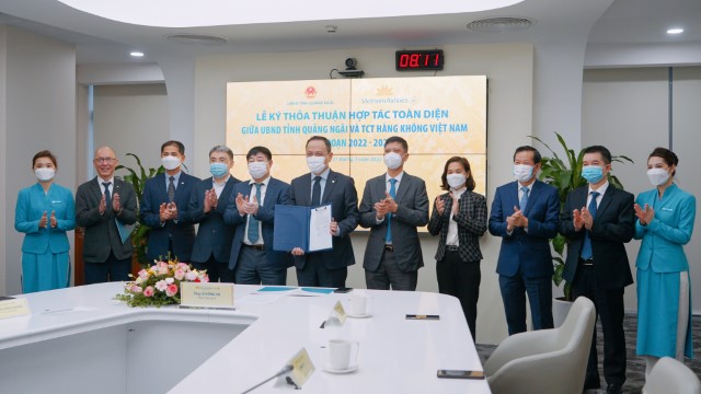 VNA và tỉnh Quảng Ngãi ký kết thỏa thuận hợp tác toàn diện giai đoạn 2022 – 2025
