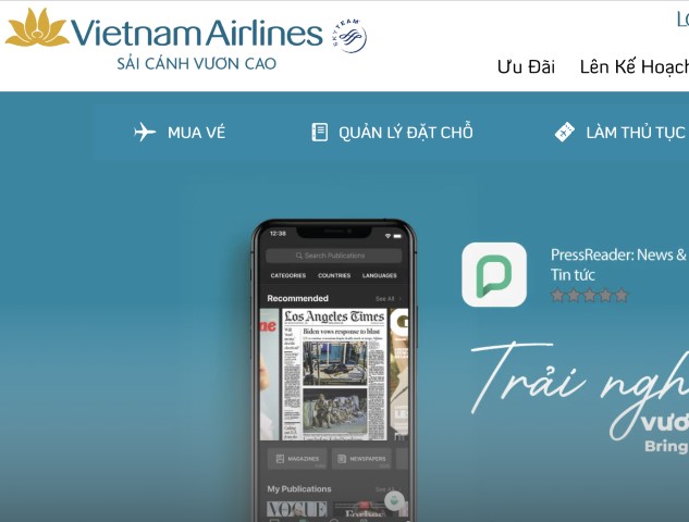 Vietnam Airlines đột phá với giao diện website và ứng dụng di động mới