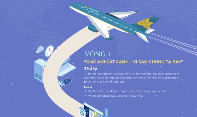 Hé lộ đề bài Vòng 1 cuộc thi Vietnam Airlines Youth Travel Awards 2022