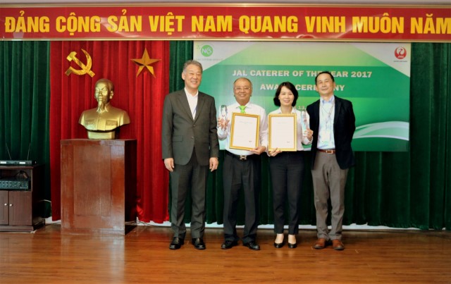 NCS lần thứ 4 nhận giải ‘Japan Airlines Caterer of the Year’