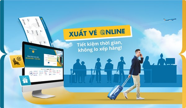 Cực tiện: thanh toán và xuất vé giảm cước online
