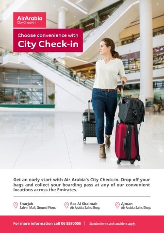 Air Arabia Abu Dhabi ra mắt dịch vụ “City Check-in”
