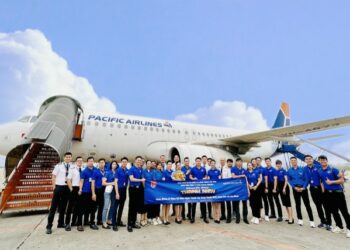 Chuyến bay đặc biệt mang tên “Chuyến bay Thanh niên Pacific Airlines 2023”