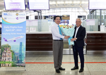 VIAGS chào mừng Hong Kong Express Airways khai trương đường bay HKG-HAN-HKG