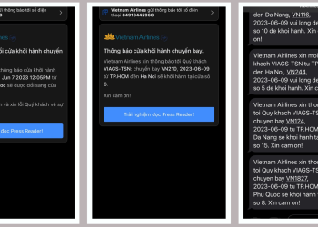 VNA triển khai hệ thống gửi tin nhắn tự động thông báo cửa ra tàu bay