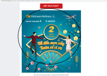 Xóa sổ website “nhái” website của Vietnam Airlines