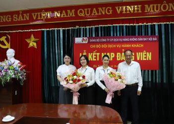 Đảng bộ NASCO kết nạp 02 quần chúng ưu tú