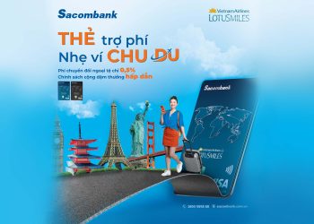 Mở thẻ Vietnam Airlines Sacombank Visa – Tận hưởng ưu đãi