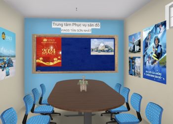 [Không gian 5S – Tập thể] Khu vực sinh hoạt chung tiện ích tại Chi đoàn Dịch vụ Sân đỗ – Đoàn cơ sở VIAGS Tân Sơn Nhất với phương châm An toàn – chất lượng – hiệu quả