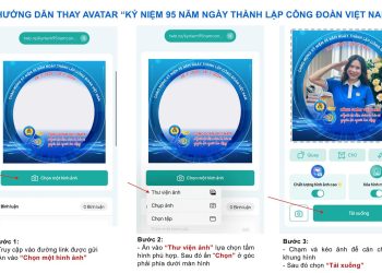 Thay khung Avatar chào mừng Kỷ niệm 95 năm ngày thành lập Công đoàn Việt Nam