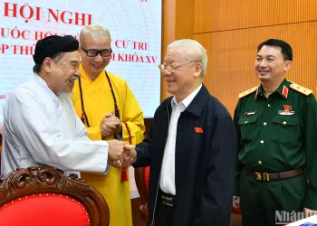 [Ảnh] Tổng Bí thư Nguyễn Phú Trọng – một phong cách mẫu mực của đại biểu nhân dân