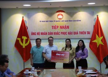 NASCO tiếp tục hỗ trợ, giúp đỡ người dân tỉnh Cao Bằng khắc phục hậu quả thiên tai