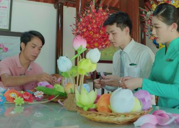 [VNA Where] Khám phá làng hoa giấy Thanh Tiên hơn 300 năm tuổi xứ Huế