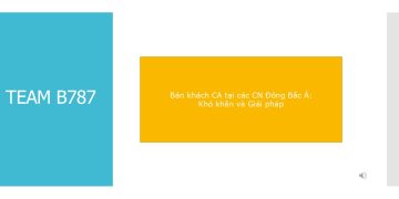 Team B787: Khó khăn và các giải pháp CN nước ngoài tăng bán đối tượng khách DT