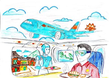 [Vẽ Vietnam Airlines trong tương lai] Bay cùng tương lai, bay cùng AI