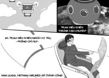 [Vẽ Vietnam Airlines trong tương lai] Trạm chỉ huy giữa vũ trụ