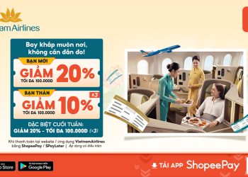 Vietnam Airlines bắt tay ShopeePay: Giảm tới 20% giá vé khi thanh toán ví điện tử