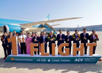 Vietnam Airlines thực hiện chuyến bay chở khách đầu tiên tại Sân bay Long Thành