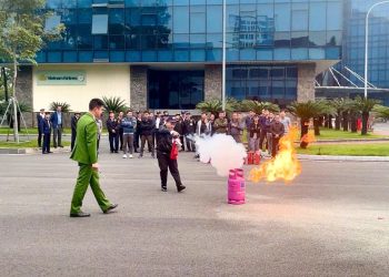 Tập huấn nghiệp vụ Phòng cháy chữa cháy và Cứu nạn cứu hộ năm 2025 tại TCT