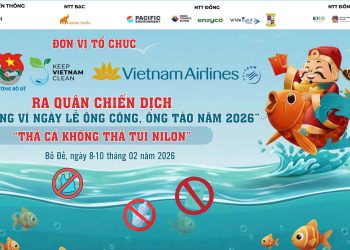 Vietnam Airlines lan tỏa thông điệp “Thả cá không thả túi nilon”