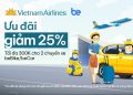 Vietnam Airlines hợp tác Be, tặng ưu đãi đến 300.000 đồng cho khách bay quốc tế