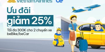 Vietnam Airlines hợp tác Be, tặng ưu đãi đến 300.000 đồng cho khách bay quốc tế