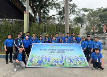 Đoàn Thanh niên khu vực Nội Bài ra quân “Chủ Nhật xanh” chào mừng  95 năm ngày thành lập Đoàn TNCS Hồ Chí Minh