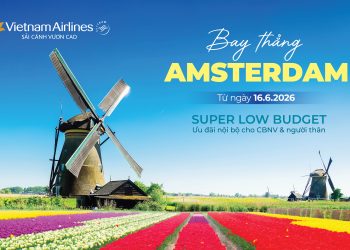 Super Lowbudget HAN – AMS mang cơ hội bay tới Hà Lan với chi phí tối ưu