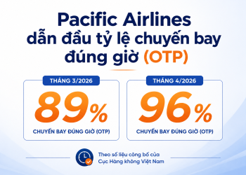 Dẫn đầu OTP tháng 3-4/2026: Văn hóa nâng tầm dịch vụ tại Pacific Airlines
