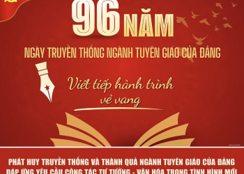 96 năm Ngày truyền thống ngành Tuyên giáo của Đảng (1/8/1930-1/8/2026): Vững vàng tư tưởng, bồi đắp niềm tin, khơi dậy khát vọng phát triển trong kỷ nguyên mới
